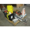 Image 1 : PALLET OF MISC. CAUTION TAPE, CEMENT, ETC.