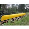 Image 4 : FIBREGLASS CANOE (NEEDS WORK - GUNNELS, ETC.)