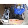 Image 2 : 2 BOXES OF MISC. CRAMPONS, GLASSWARE, ROPE, ETC.