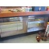 Image 1 : LG. COUNTER UNIT W/GLASS FRONT, SHELVES - LIGHTED
