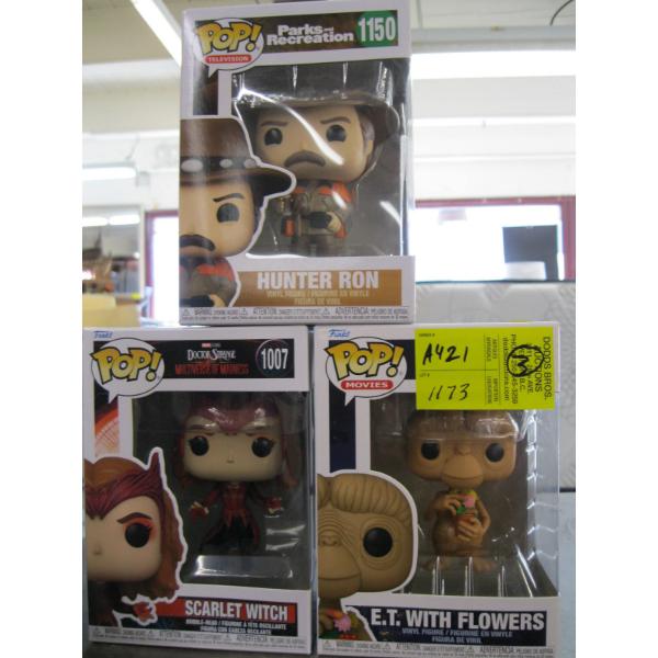 3 POP BOBBLE HEADS