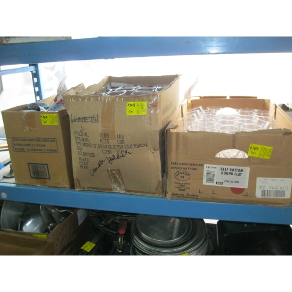 3 BOXES OF ASST. GLASSWARE
