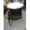 Image 6 : ROUND MARBLE INLAID END TABLE