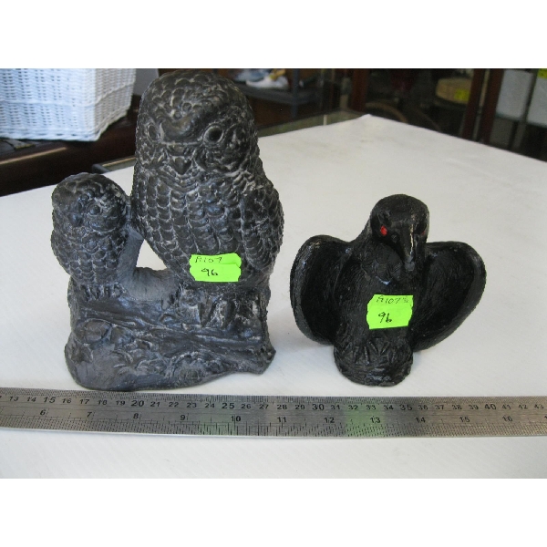 OWL & EAGLE FIGURINES
