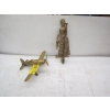 Image 1 : 2 PIECE OF BRASS - AIRPLANE & DOOR KNOCKER