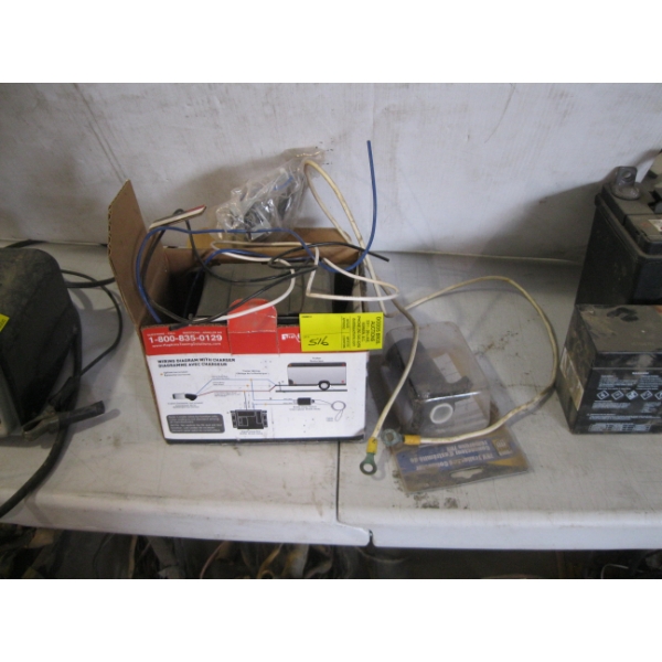 TRAILER BATTERY BOX W/A 7 PIN TRAILER CONNECTOR & A SAFETY BRAKE SWITCH