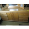 Image 2 : LG. MATCHING OAK DRESSER W/3 PIECE MIRROR