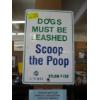 Image 1 : DOGS ON LEASH SIGN