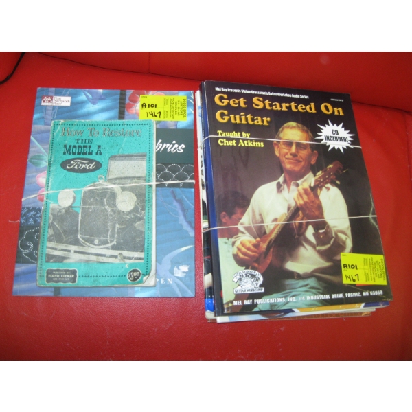 VARIOUS BOOKS: GUITAR, MODEL A, ETC.