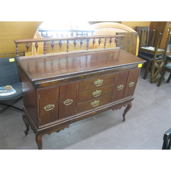 ANTIQUE 3 DRAWER SIDEBOARD