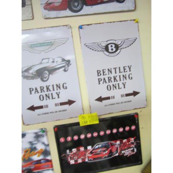 2 PARKING SIGNS & A COKE RACING SIGN