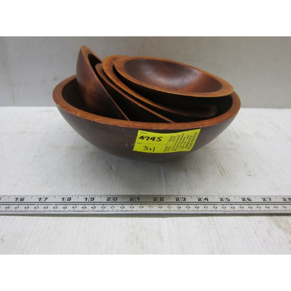 WOOD BOWL SET