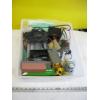 Image 5 : CLEAR CONTAINER OF MISC. TRAIN ITEMS & CONTAINER OF MISC. & BACKGAMMON BOARD