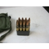 Image 2 : 2 VINTAGE MILITARY 30 CALIBER AMMO BELTS - CAL 30 BALL M2 - 8 ROUND FULL CLIPS