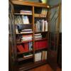 Image 2 : LG. OAK GLASS DOORED DISPLAY CABINET