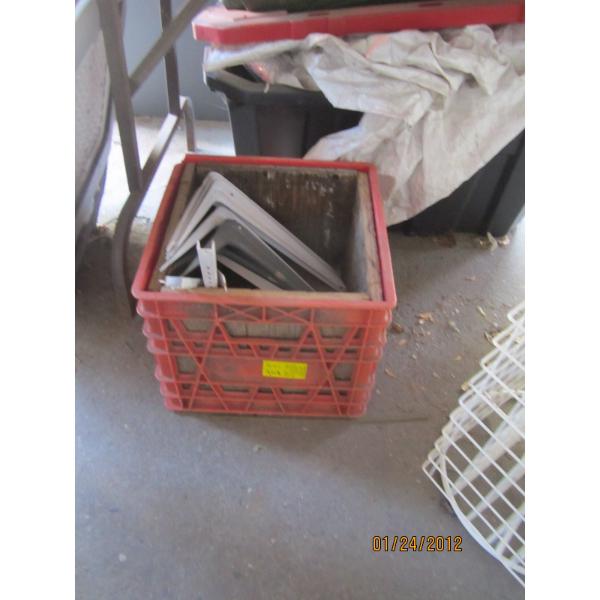 CRATE OF BRACKETS & CANNONBALL