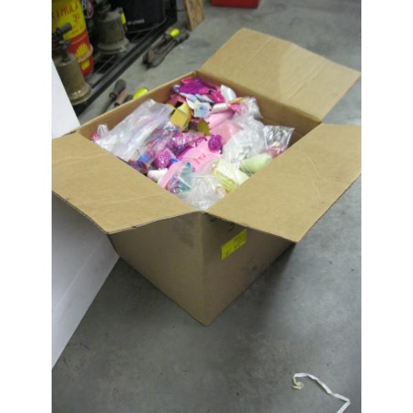 BOX OF SMALL PLASTIC TOYS