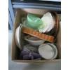 Image 4 : 3 BOXES OF MISC. DISHWARE, COFFEE CUPS, FACECLOTHS, ETC.