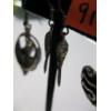 Image 4 : 3 PAIRS OF SILVER .925 EARRINGS