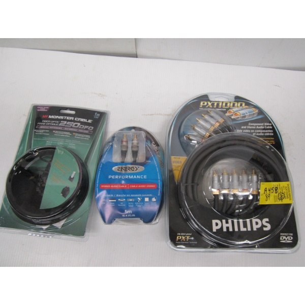 NEW COMPONENT VIDEO CABLES, AUDIO CABLE, ETC.