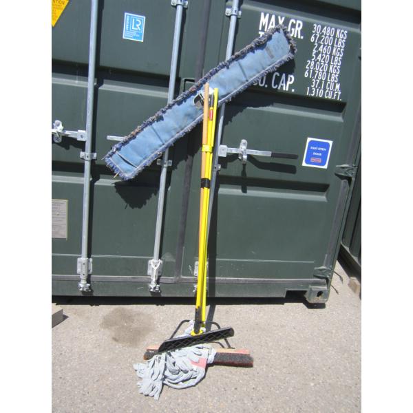 BUNDLE OF MOP, PUSH BROOM, ETC.