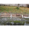 Image 5 : ORANGE & WHITE PANELS & A GALVANIZED TRAY & MISC. BUMPERS, ETC.