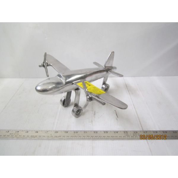 VINTAGE ALUMINUM AIRPLANE
