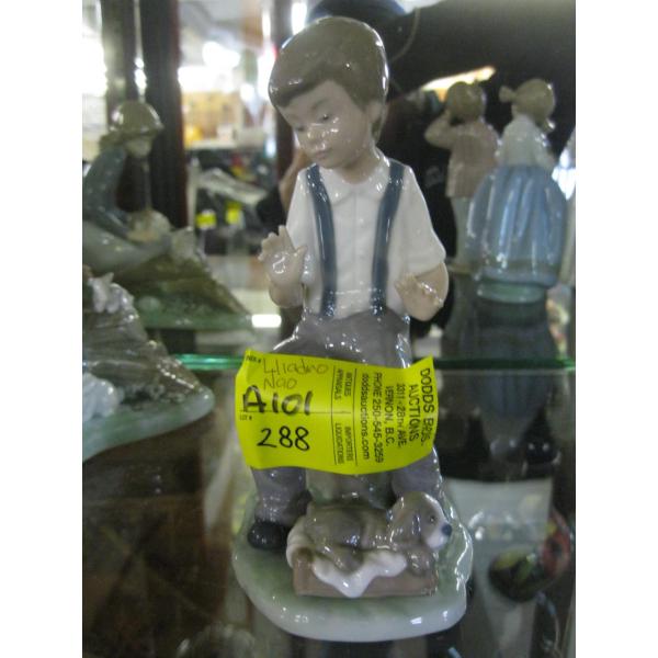 LADRO FIGURINE - BOY W/PUPPY