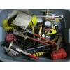 Image 2 : BIN W/MISC. MAGNETIC PICKER UPPER TOOLS, LASER LEVEL, ETC.