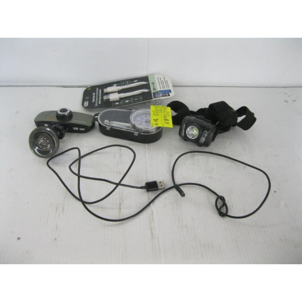 MISC. DASHCAM CAMERA, TIRE PRESSURE GAUGE, ETC.