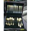 Image 1 : LG. SET OF GOLD LOOK CUTLERY - STOKES