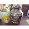Image 6 : 4 CERAMIC VASES & 2 METAL CANDLE STANDS