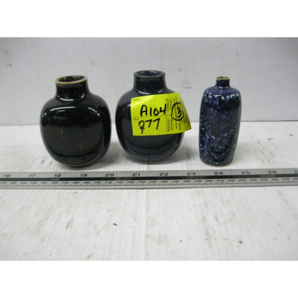 3 NILS TORSEN VASES