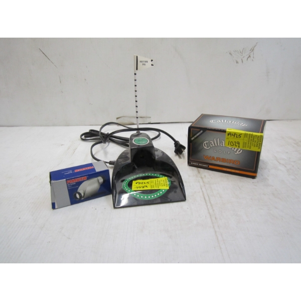 LITTLE PUTTING PAL, CALOWAY GOLF BALLS & PANOVIEW MONOCULAR