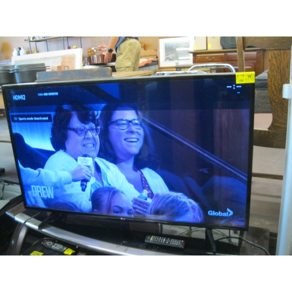 48" LG TV W/REMOTE
