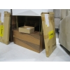 Image 2 : 2 DOOR WHITE CABINET W/GLASS & WOOD BASE