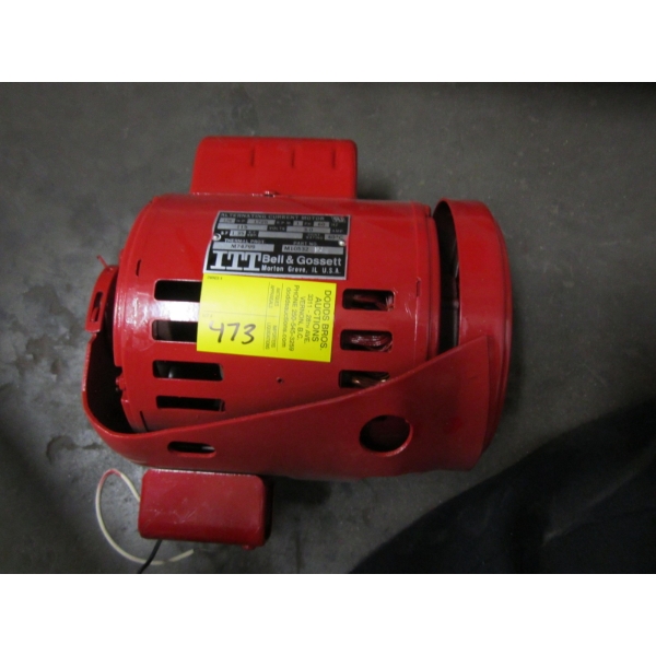 BELL & GOSSETT ALTERNATING CURRENT MOTOR, 1/4HP, 115V