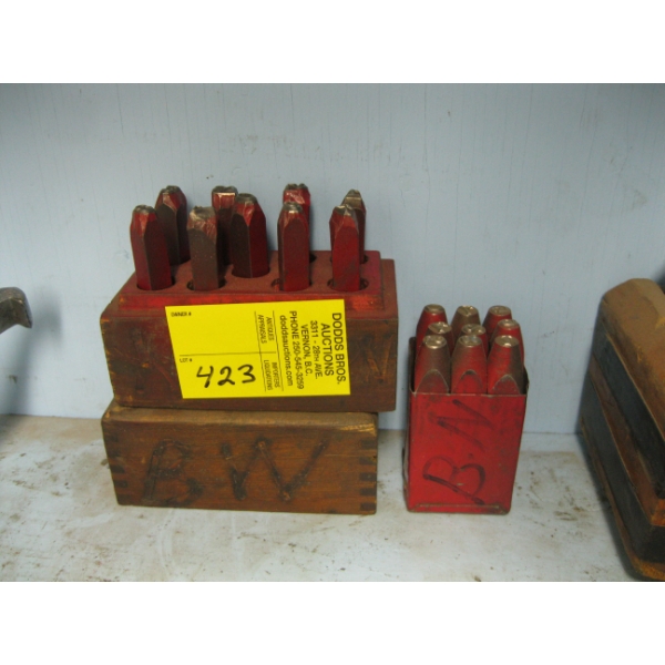 2 SETS OF NUMBER PUNCHES
