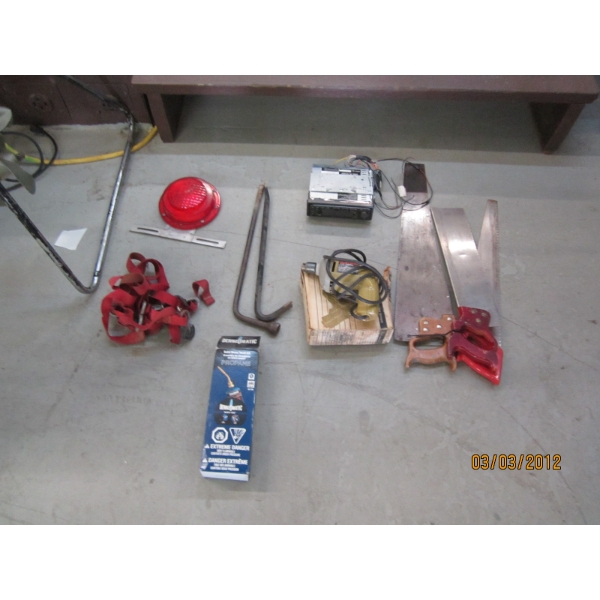 ASST. SAWS, STEREO, DRILL, ETC.