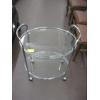 Image 2 : CHROME & GLASS TROLLEY