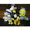 Image 1 : STUFFED ANIMAL FIGURINES: DONALD DUCK, PLUTO, TWEETYBIRD PEPP LE PEW