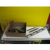 Image 1 : MISC. TOOLS, 100' TAPE MEASURE, DRILL BITS, LEVEL, FILES, ETC.