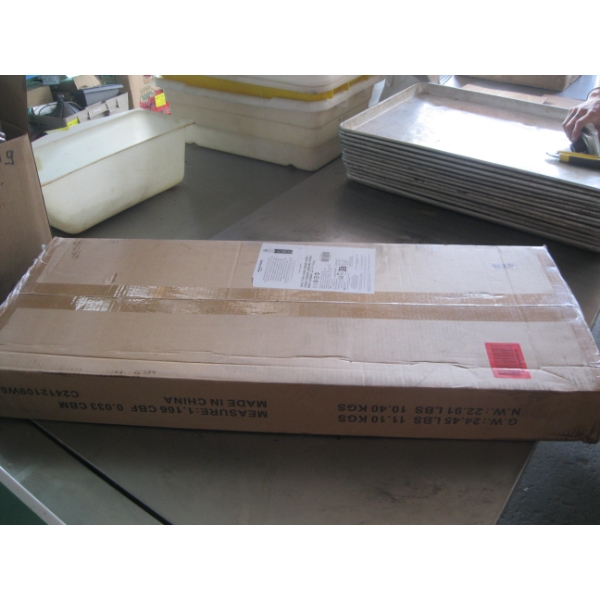 NEW IN BOX DOUBLE ROD GARMENT RACK W/WHEELS - CHROME