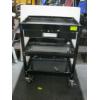 Image 1 : ROLLING METAL CART W/MISC. CONTENTS IN DRAWER