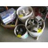 Image 1 : ASST. ELECTRONICS: TELEPHONES, MICROPHONE, ETC. & 3 BUCKETS OF MISC. ELECTRICAL