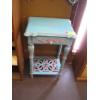 Image 2 : BLUE & PINK SM. SINGLE DRAWER STAND W/MATCHING MIRROR