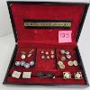 Image 7 : JOHN DEERE POCKET WATCH, BOX OF ASST'D CUFFLINKS & A DECK OF CARDS