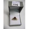 Image 1 : 14KT RING W/RED STONE W/SM. DIAMONDS, 4.8G, SZ 8