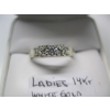 Image 3 : LADIES 14KT WHITE GOLD DIAMOND RING W/A $1425 SZ 7 1/4