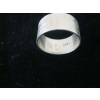 Image 3 : MEN'S SILVER W/NATIVE DESIGN RING, SIGNED RES 2001, SZ 12